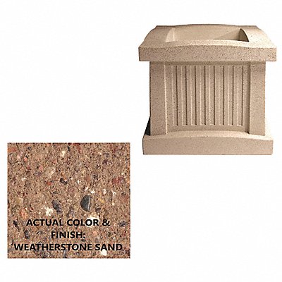 WAUSAU TILE SL404W22 Planter Square 28in.Lx28in.Wx24in.H