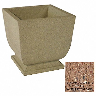 WAUSAU TILE SL450W22 Planter Square 24in.Lx24in.Wx30in.H