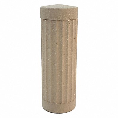 WAUSAU TILE TF6012W22 Bollard Round 14in.Lx14in.Wx41in.H