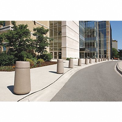 WAUSAU TILE TF6016W22 Bollard Round 18in.Lx18in.Wx36in.H