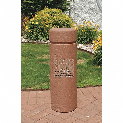 WAUSAU TILE TF6019W22 Bollard Round 18in.Lx18in.Wx72in.H