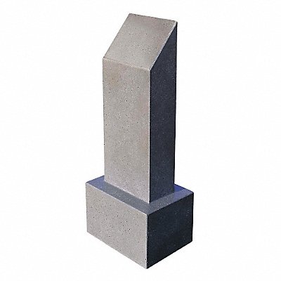 WAUSAU TILE TF6026W22 Bollard Round 15in.Lx10in.Wx40in.H