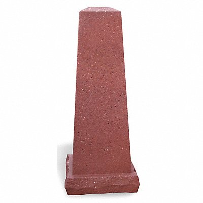 WAUSAU TILE TF6034W22 Bollard Square 8in.Lx14in.Wx37in.H