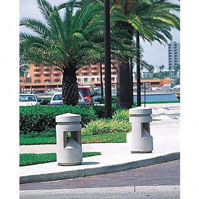 WAUSAU TILE TF6050W22 Bollard Square 18in.Lx18in.Wx58in.H