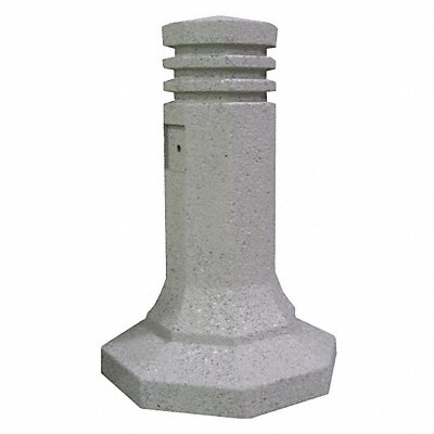 WAUSAU TILE TF6063W22 Bollard Square 12in.Lx22in.Wx36in.H