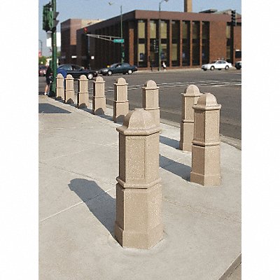 WAUSAU TILE TF6092W22 Bollard Round 15in.Lx15in.Wx42in.H