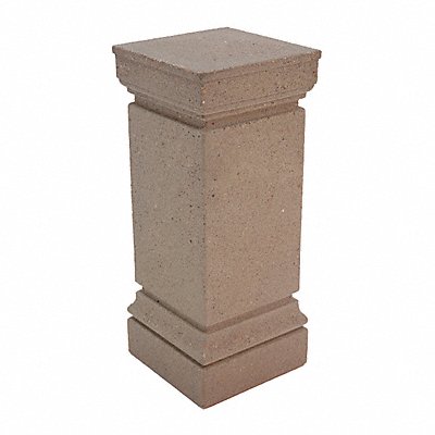 WAUSAU TILE TF6123W22 Bollard Square 13in.Lx13in.Wx33in.H