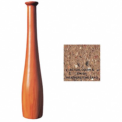 WAUSAU TILE TF6200W22 Bollard Baseball 12in.Lx12in.Wx78in.H