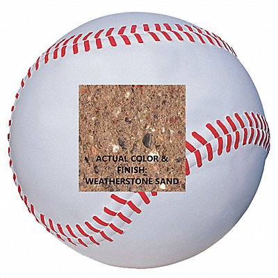 WAUSAU TILE TF6202W22 Bollard Baseball 24in.Lx24in.Wx24in.H