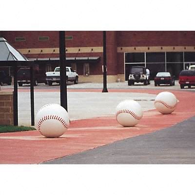 WAUSAU TILE TF6204W22 Bollard Baseball 36in.Lx36in.Wx36in.H
