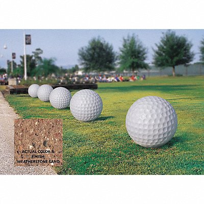 WAUSAU TILE TF6207W22 Bollard Golf Ball 24in.Lx24in.Wx24in.H