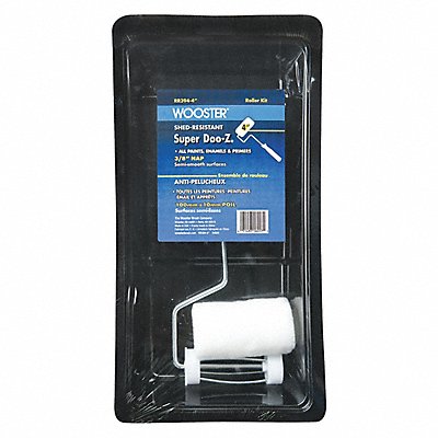 WOOSTER RR3944 Trim Paint Roller Kit 4 L 3/8 Nap