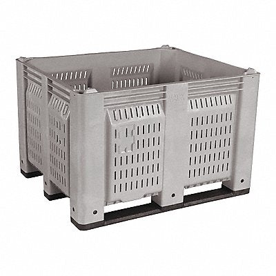 DECADE PRODUCTS M022000104 Bulk Container Grey Vented 40 in