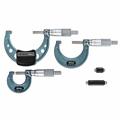 MITUTOYO 10392710 3 Pcs Outside Micrometer Set