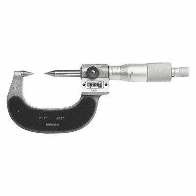 MITUTOYO 142225 0-1/.001In.Point Mic W/Dc