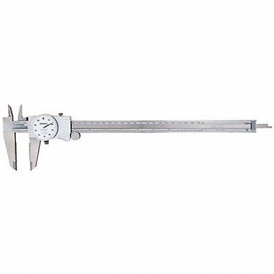 MITUTOYO 505747 Dial Caliper 12In. W/Od Carbide