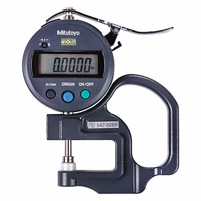 MITUTOYO 547526S Digital Thickness Gauge Acc +/-0.0002 in