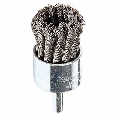 WEILER 94111 Knot Wire End Brush Steel 1-1/8 In.