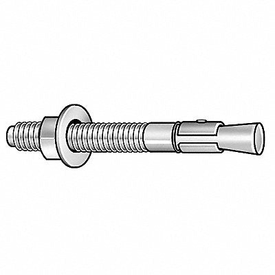 RED HEAD WS3484 Wedge Anchor 3/4 -10 Steel 3/4 in PK10