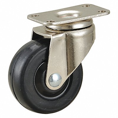 GRAINGER 31807 Standard Plate Castor Swivel 75 lb.