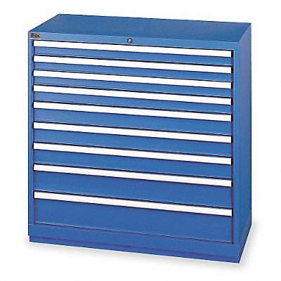 LISTA HS090901AFTKABB Modular Drawer Cabinet 41.75 x40 x22.5 BrtBl 9Drwr