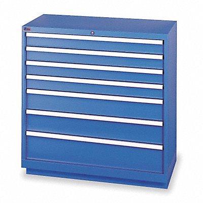 LISTA HS090702AFTKABB Modular Drawer Cabinet 41.75 x40 x22.5 BrtBl 7Drwr