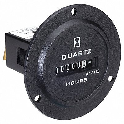 TRUMETER 7220004 Hour Meter AC Quartz 2.80 in D 6 Digit