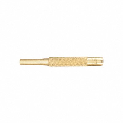 STARRETT B565H Brass Drive Pin Punch 5/16 In Tip 4 In L