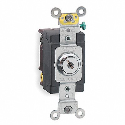 LEVITON 12212KL Wall Switch Metallic 20 A Single Pole