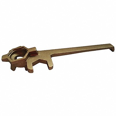 GRAINGER 3AY72 Drum Plug Wrench Offset Brass Alloy