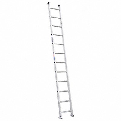 WERNER D15121 Ladder 12 ft.H 18-1/8 In W Aluminum