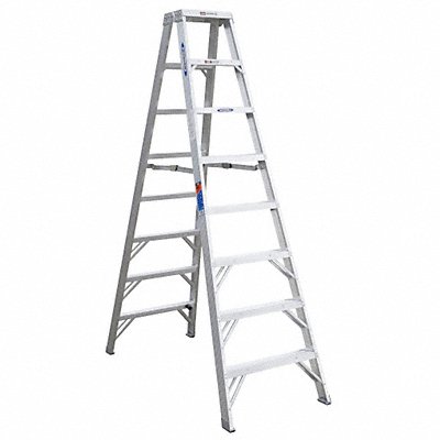 WERNER T378 Twin Stepladder Aluminum IA 8 ft T370