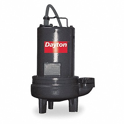 DAYTON 3BB90 1 HP Sewage Ejector Pump 240VAC