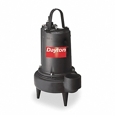 DAYTON 3BB96 3 HP Sewage Ejector Pump 460VAC