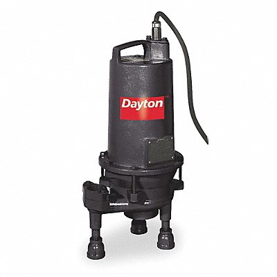 DAYTON 3BB98 2 HP Grinder Pump No Switch Included