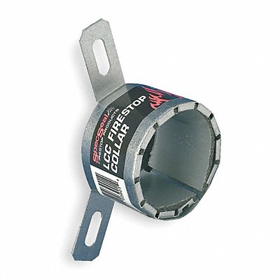 STI LCC150 Firestop Pipe Collar Silv Steel 2.3 Dia.