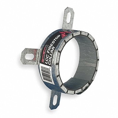 STI LCC300 Firestop Pipe Collar Silv Steel 4.3 Dia.