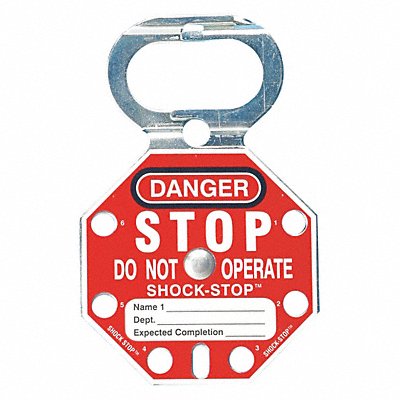 BRADY 87693 Lockout Hasp Standard 6 Lock PK5