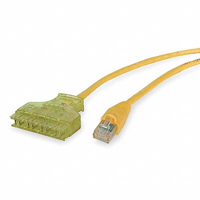 HUBBELL PREMISE WIRING 6119PCL3 Patch Cord Cat 6 Booted Yellow 3.0 ft.
