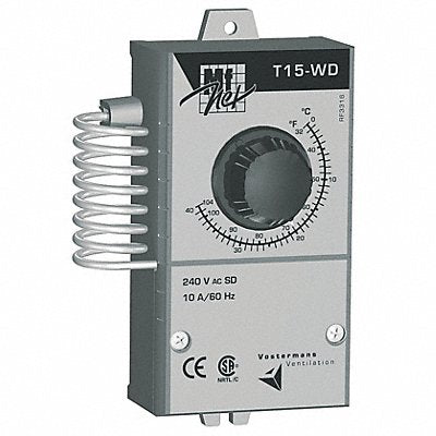 MULTIFAN T15WD Line Voltage T-stat 32 Deg to 105 Deg F