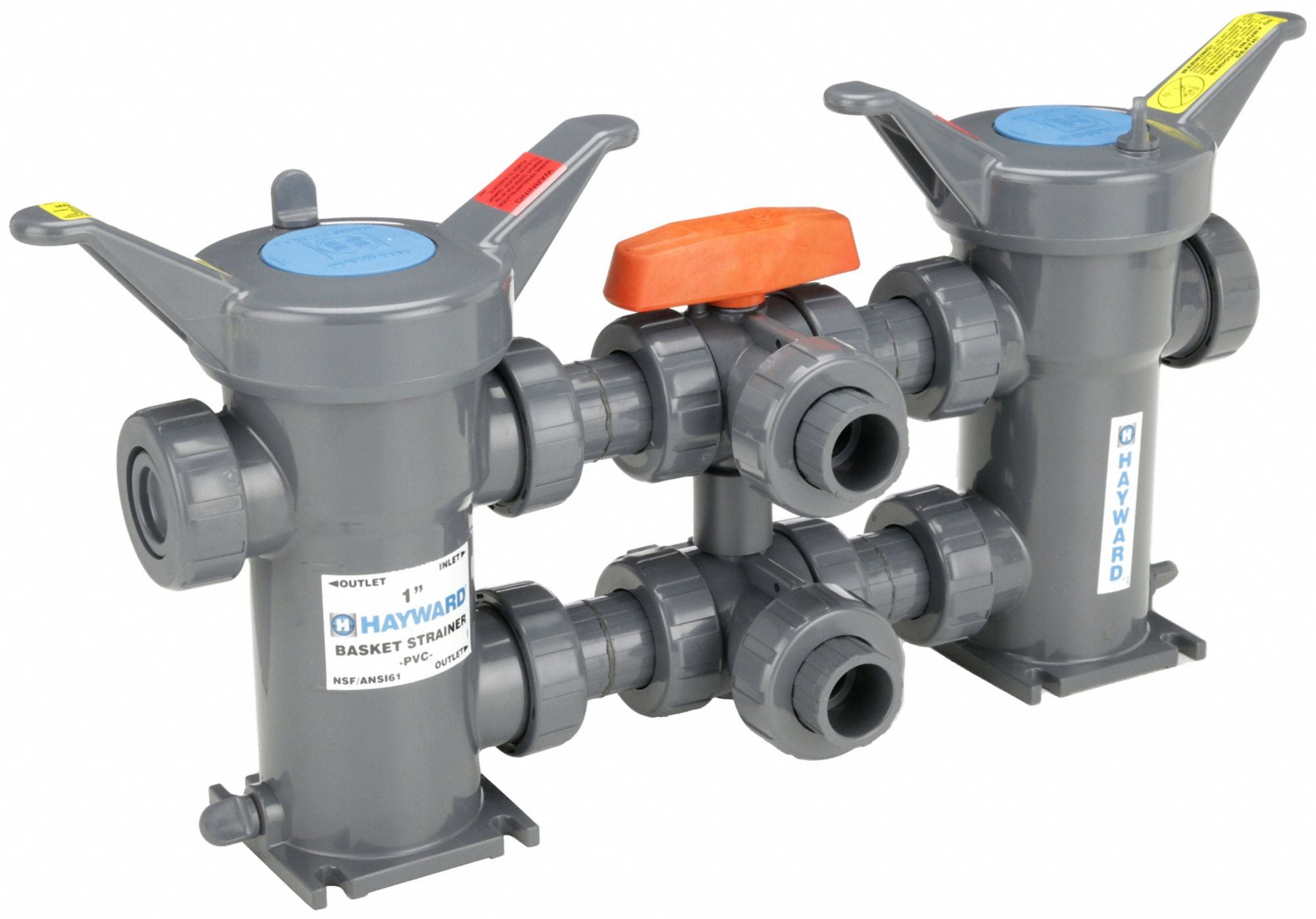 HAYWARD DB1200ST18 Basket Strainer 15 1/2 H 125 psi