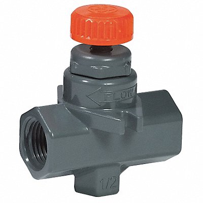 HAYWARD NVA1025T Needle Valve Straight PVC 1/4 in FNPT