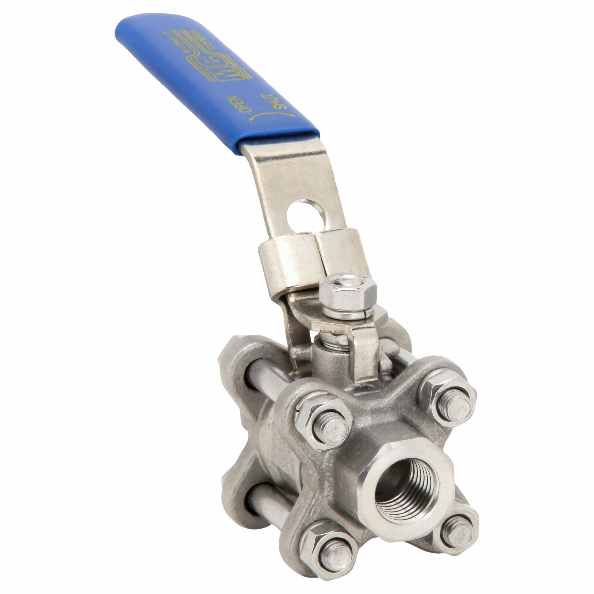GRAINGER GS3P1K25 Manual 2-Way Ball Valve NPT 316 SS