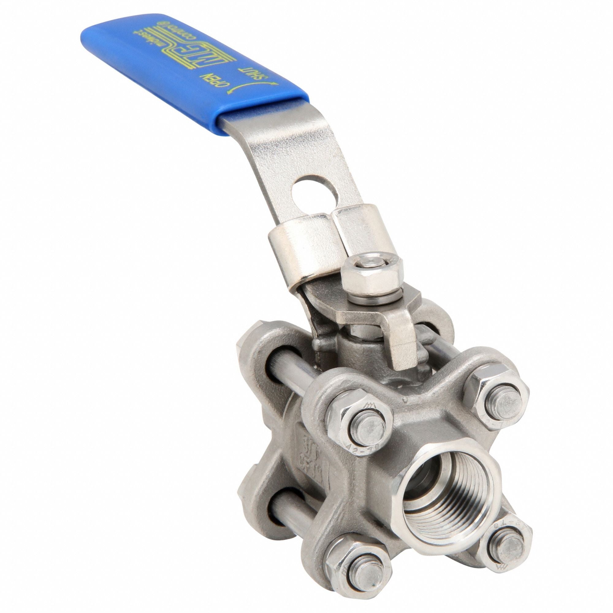 GRAINGER GS3P1K38 Manual 2-Way Ball Valve NPT 316 SS