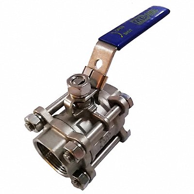 GRAINGER GS3P1K200 Manual 2-Way Ball Valve NPT 316 SS