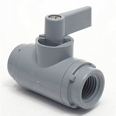 GRAINGER 3990290 Manual 2-Way Ball Valve NPT PVC