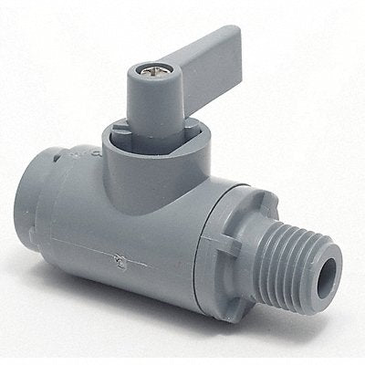 GRAINGER 6884090 Manual 2-Way Ball Valve NPT PVC