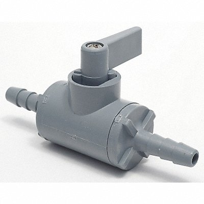 GRAINGER 5743890 Manual 2-Way Ball Valve Barb PVC