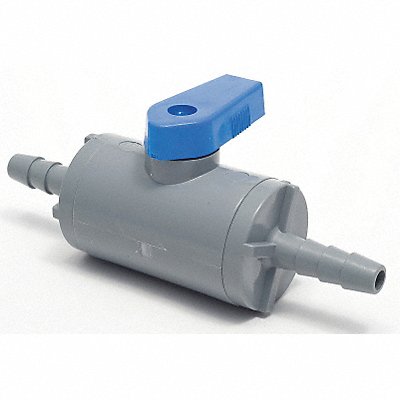 GRAINGER PVC6384B4BF Manual 2-Way Ball Valve Barb PVC