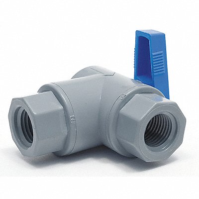 GRAINGER 6570190 Manual 2-Way Ball Valve NPT PVC